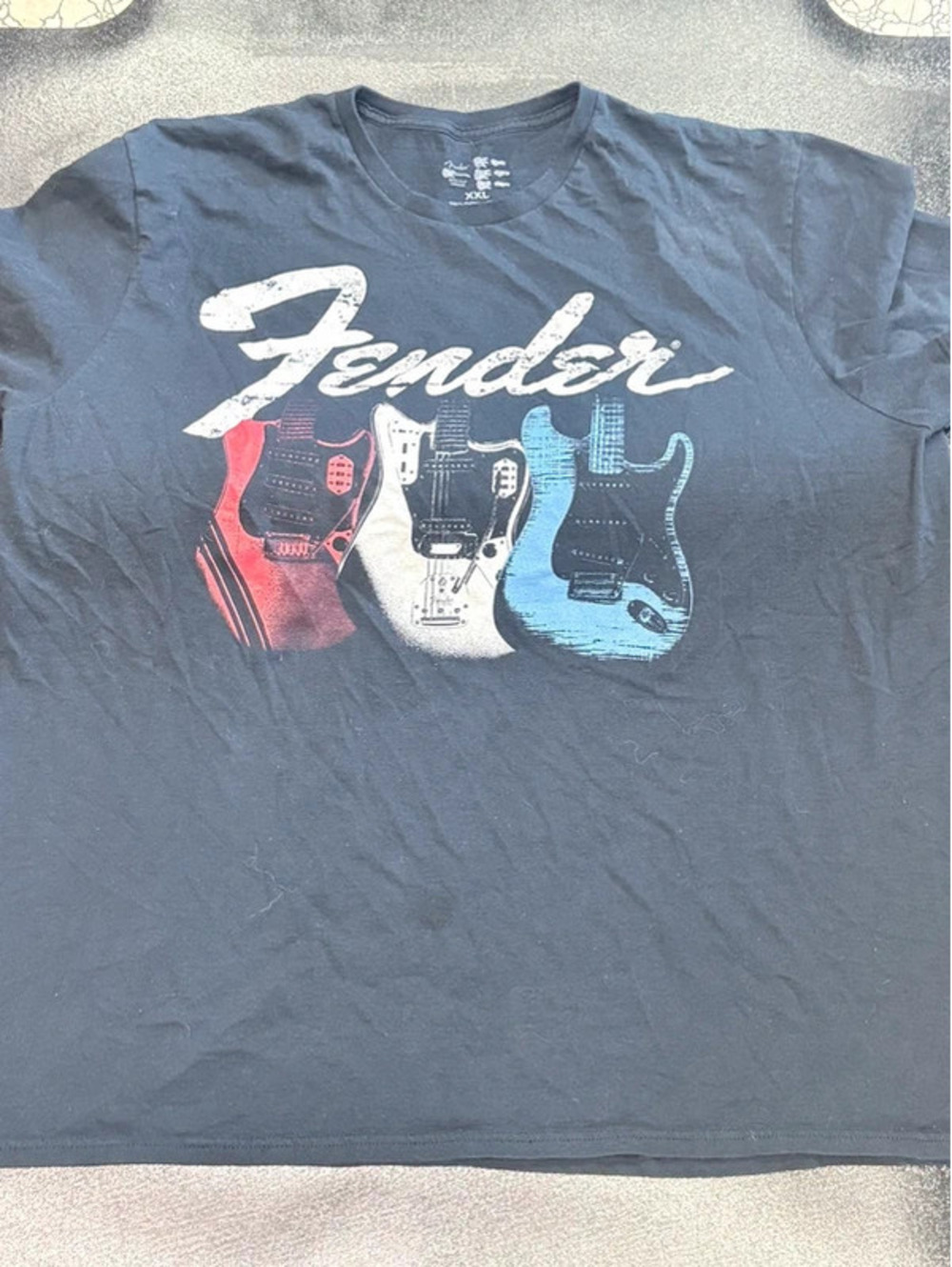 Fender Guitar Graphic T-Shirt Size XXL 1391
